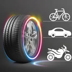 QY araba tekerleği LED ışık bisiklet ışık lastik vana kapağı dekoratif fener lastik vana kapağı flaş konuştu Neon lamba