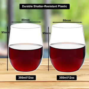 <span class=keywords><strong>Verre</strong></span> à vin sans pied en <span class=keywords><strong>plastique</strong></span> <span class=keywords><strong>réutilisable</strong></span>, brillant, durable et incassable pour la promotion (OEM/ODM) - Product Image 6