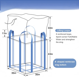 PP Woven FIBC Bulk Bag Jumbo Bag for Industrial Packaging Ton Bag Manufacturer Supply - Product Image 6