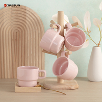 Vente chaude Simple Tasses À Café De Haute Qualité Imprimé Personnalisé 9oz Tasses De Noël En Céramique pour Usage Domestique