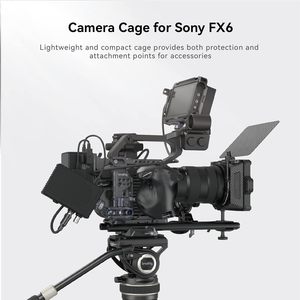   Kit de Soporte para Cámara <span class=keywords><strong>Sony</strong></span> <span class=keywords><strong>FX6</strong></span>, Soporte Compacto para <span class=keywords><strong>FX6</strong></span> con Placa de Batería V-Mount para Trípodes/Utilización Manual/Grabación en Hombro -4124 - Product Image 2