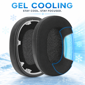 Coussinets d'oreille en gel pour écouteurs Sony WH1000XM6, couche rafraîchissante effet glace, maille respirante, résistants à la transpiration, OEM - Product Image 2