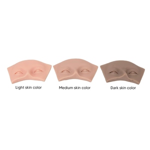 Maniquí de Silicona de Media Cara para Práctica de Microblading de Cejas, Modelo de Entrenamiento para Extensión de Pestañas PMU - Product Image 4