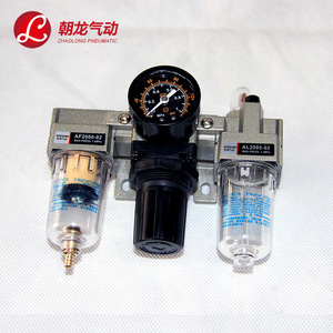 วาล์วควบคุมแรงดันลมพร้อมตัวกรองและตัวหล่อลื่น รุ่น AF2000-02 AL2000-02 ของ Zhaolong Pneumatic Air Source Processor - Product Image 1