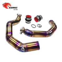 Tubería de Admisión de Alto Rendimiento para BMW M3 M4 M2C F80 F82 F87 S55, Ajuste Directo, Soldadura TIG, Aluminio con Manguera de Silicona