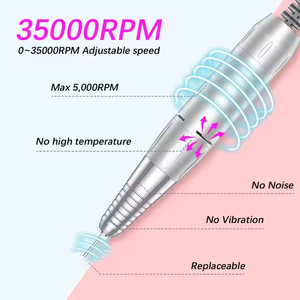 Perceuse à ongles électrique portable bleu dégradé Perceuse à ongles inversée sans fil rechargeable 35000 tr/min pour l'art des ongles - Product Image 4