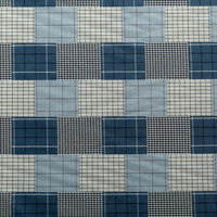 Tissu réversible double face à carreaux, tissé double couche, pour chemises et robes, en fil teint