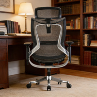 Chaise de bureau ergonomique, chaise d'ordinateur confortable en maille pour le bureau avec un design en forme de U 8D
