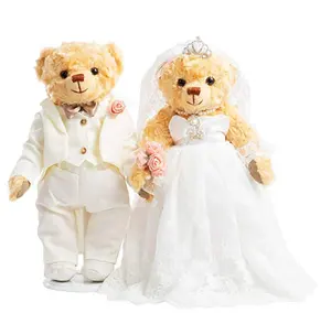 Boneka Mainan Hewan Beruang Teddy Mewah, Boneka untuk Dekorasi Pernikahan Hadiah Pesta Ulang Tahun Valentine