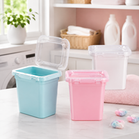 PP Carré En Plastique Dosettes De Linge Paquet Boîte D'emballage En Plastique pour Détergent À Lessive Dosettes Vide Capsules De Lavage Emballage