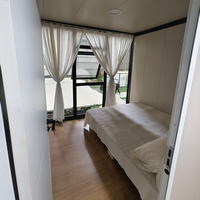 Maison conteneur moderne de luxe extensible et respirante, pliable à double aile, appartement préfabriqué 2 chambres, salle de bain, bureau