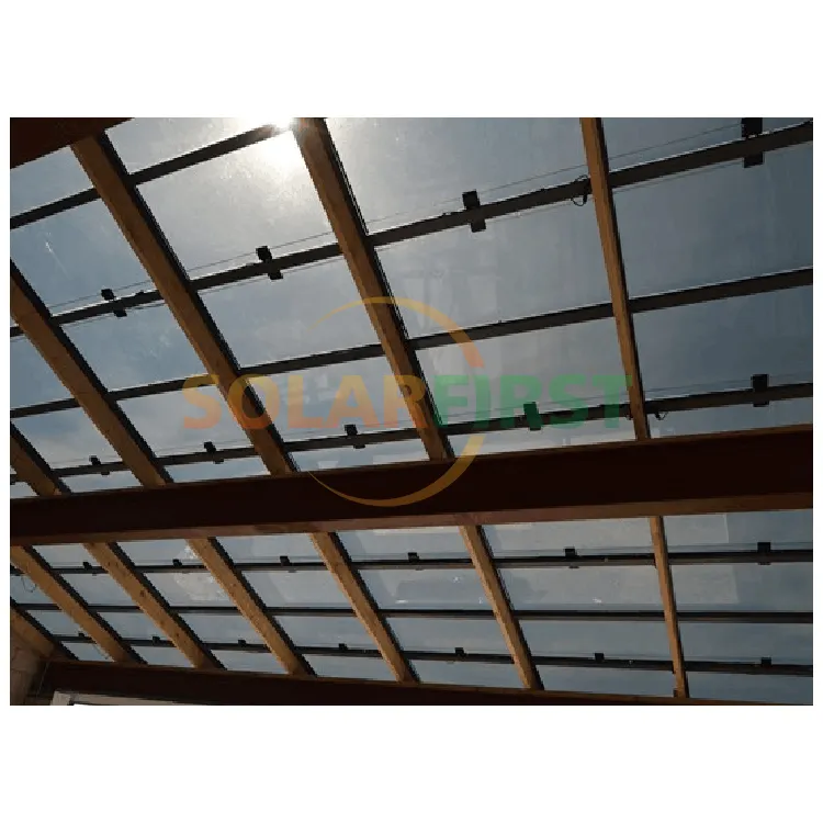 Panneau solaire Bipv à Film mince pour toit, panneaux Cdte de haute qualité, panneau solaire Transparent