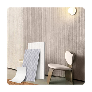 Muestra gratis de piedra de línea <span class=keywords><strong>gris</strong></span> claro nuevo corte de <span class=keywords><strong>roca</strong></span> impermeable Flexible MCM Panel de pared de azulejo de imitación ondulado azulejos de piedra suave - Product Image 2