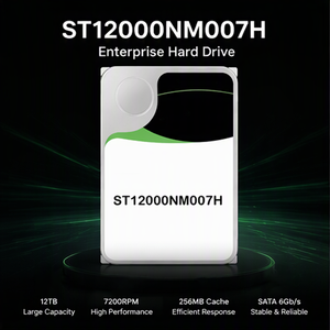 ฮาร์ดไดรฟ์แบบกลไกสำหรับองค์กร รุ่นใหม่ ST12000NM007H ขนาด 3.5 นิ้ว ความจุ 12TB Sas 12Gb/S 7200Rpm แคช 256Mb สำหรับจัดเก็บข้อมูลเซิร์ฟเวอร์ - Product Image 5