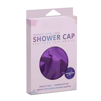 Bonnet de Douche Bandeau Personnalisé Bonnet de Cheveux en Satin Serviette Boîtes d'Emballage