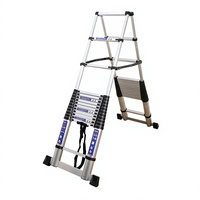 Échelle télescopique robuste en aluminium XINXING EN131, échelles pliantes personnalisées, modernes et extensibles pour la maison