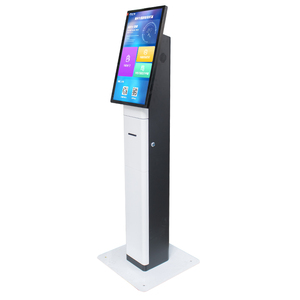21.5 Inch <strong>Kiosk</strong> Stand Advertising Self Touch Screen Information Checking In Printing <strong>Kiosk</strong> Queue Management <strong>Kiosk</strong> For Restaurant - Product Image 3