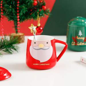 Nouvelles tasses en céramique résistantes à la chaleur, tasses à thé et soucoupes de Noël, cadeaux de Noël - Product Image 2
