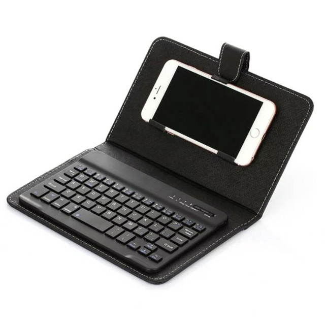 Leather Phone Case with Wireless for Keyboard & Protective Cover Three-System 2-in-1 Design for iPad HW for Adapter