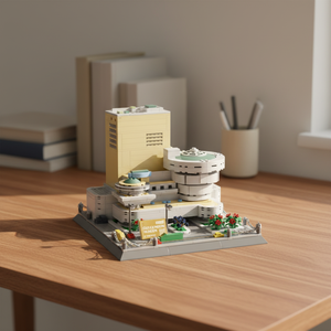 Jouets de construction Landmark Building Toys U.S. New York Guggenheim Museum, blocs de construction éducatifs pour enfants, petites particules en plastique, cadeau - Product Image 1