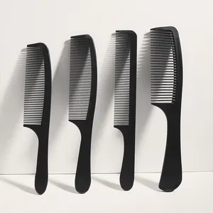 3 pcs/set Peigne de coupe de cheveux portable peigne créatif en plastique pour salon de coiffure Peigne en fibre de carbone pour barbier