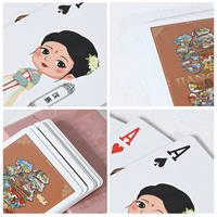 Jeu de cartes à jouer en papier personnalisé en gros pour services d'impression avec une boîte et impression à chaud métallique