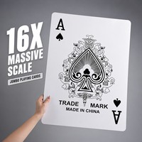 Cartes de jeu en papier personnalisées, format 16X, finition brillante, boîte en papier durable et écologique, portable, pour les jeux de société en famille