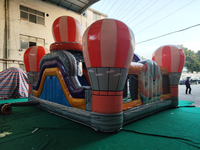 Château gonflable à air chaud, structure gonflable à thème animalier, jouets en peluche, tente gonflable, machine de flipper, château de saut
