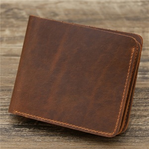 Wholesale Leather Credit Card Holder Crazy Horse Leather <b>Wallet</b> <b>RFID</b> <b>Blocking</b> <b>Wallet</b> for Men - Product Image 6