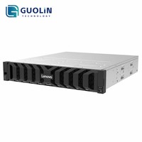 Matriz de Almacenamiento Unificado Lenovo ThinkSystem DM5200F All Flash NVMe, SAN/NAS de 2U y 24 Bahías SFF para Base de Datos, Nube, IA, compatible con NVMe