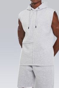 Conjunto de 2 piezas de pantalones cortos sin mangas para hombre, traje para correr, conjunto de dos piezas, para verano - Product Image 3