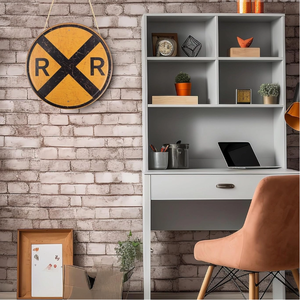 Simbolo rotondo in metallo con segno di stagno da 12 pollici per la decorazione della parete stradale - Product Image 4