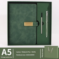 Coffret Cadeau Personnalisé Sophistiqué pour Entreprise : Carnet, Stylo, Bouteille d'Eau – Idéal Conférences et Anniversaires (PU)