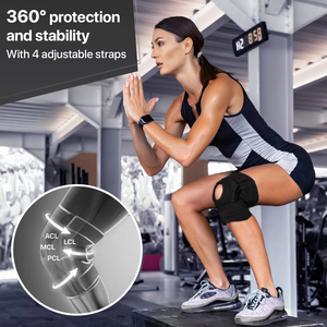 <span class=keywords><strong>Rodilleras</strong></span> de Gel Ajustables con Estabilizador Lateral de Silicona Antideslizante, Almohadilla de Gel Rotuliana, Protector de Rodilla <span class=keywords><strong>para</strong></span> <span class=keywords><strong>Gimnasio</strong></span>, Soporte de Rodilla - Product Image 5