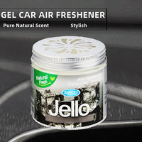 Diffuseur d'air pour voiture de luxe portable, type gel écologique longue durée, en bouteille plastique, parfum naturel d'orange