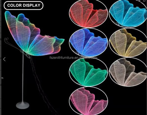 Alat peraga pesta kupu-kupu raksasa bergerak kupu-kupu besar dekorasi LED kupu-kupu dekorasi pernikahan - Product Image 5