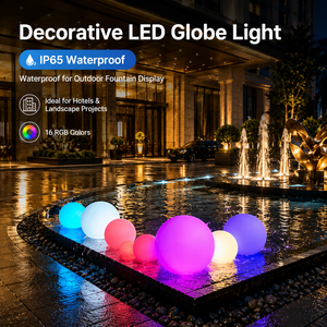COOLQING IP65 - Lámpara Decorativa LED RGB de 16 Colores, Resistente al Agua, Duradera, con Control Remoto de 2000 mAh, para Discotecas, Hoteles y Eventos - Product Image 2