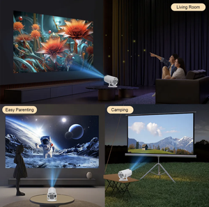 Thấp moq hy300 <span class=keywords><strong>Pro</strong></span> hy320 Mini Chiếu thông minh Android vide proyector 4k xách tay Android Beamer LED/LCD đèn tối đa 1080P - Product Image 3