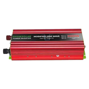 SUYEEGO inverter daya Input ganda, inverter daya 12v/24v DC 12V AC 220V, inverter daya modifikasi 3000w harga pabrik