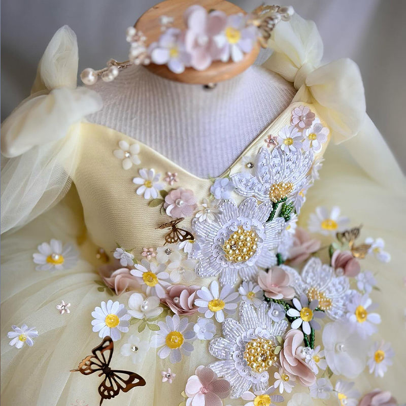 luxury girls party dress