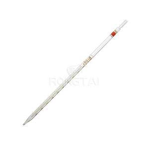 Pipet tetes kaca laboratorium Rong Tai Distributor Tiongkok 1630A 10Ml Pipet pengukur Amber gelas tetes - Product Image 1