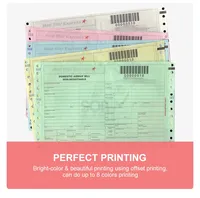Carta Autocopiante NCR Personalizzata Multi-Parte CB/CFB/CF 1-6 Strati 9.5x11/5.5, Formulare Commerciali Continui, 100% Polpa di Legno Vergine