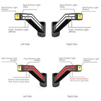 Feu de position latéral LED néon ECE R10 12-24V pour camion et remorque, feu de gabarit à tige, clignotant dynamique rouge, blanc, ambre, feu de contour