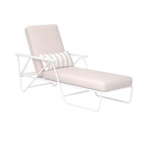 Meubles d'extérieur sur mesure, chaises longues de jardin modernes en métal de style platonique pour le bord de la piscine - Product Image 1