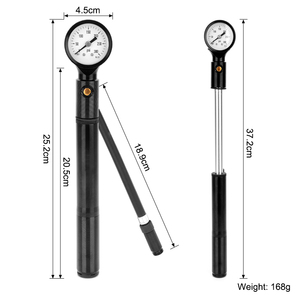 Mini <span class=keywords><strong>pompe</strong></span> à vélo en aluminium portable Double <span class=keywords><strong>Action</strong></span> 300PSI avec valve Presta pour vélos - Product Image 3