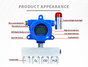 Détecteur de gaz 4-en-1 personnalisable DTS |   Conception fixe à fixation murale |   Détection fiable de CO, H2S, O2, et de gaz explosifs |   Support OEM/ODM - Product Image 5