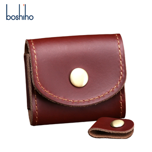 2025 Summer Vintage Style Small Bag Portable <strong>Crazy</strong> Horse Leather Data Cable <strong>Earphone</strong> Storage Box Retro <strong>Earphone</strong> Bag - Product Image 6