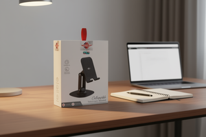 Wisdomup Collapsible <b>Telescopic</b> <b>Phone</b> Stand CJ-37 Desk <b>Mount</b> Plastic Metal - Product Image 2