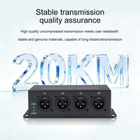 Convertidor de Audio XLR a Fibra Óptica PINWEI, 1-32 Canales Uni y 1-16 Canales Bidireccional, 8/16/24 bits, 96-128 kHz, Convertidor de Audio XLR sobre Fibra
