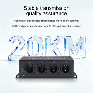 Convertisseur audio fibre optique PINWEI XLR 1-32CH Uni & 1-16CH Bidirectionnel 8/16/24 bits 96-128kHz Convertisseur audio XLR sur fibre - Product Image 5